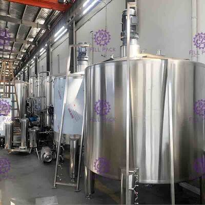 خط پردازش مخلوط آبمیوه نوشیدنی طعم دار 7000 لیتر در ساعت با استریل کننده بشقاب UHT