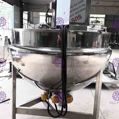 گرمایش برقی کتری بخار ژاکت دار صنعتی فولاد ضد زنگ با ظرفیت 400 لیتر