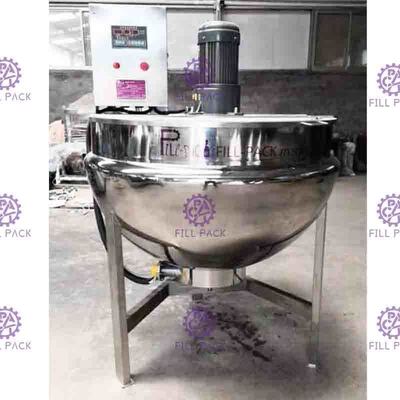 گرمایش برقی کتری بخار ژاکت دار صنعتی فولاد ضد زنگ با ظرفیت 400 لیتر