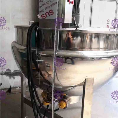 کتری بخار 3 لایه دو روکش SUS304 با همزن 200 لیتری