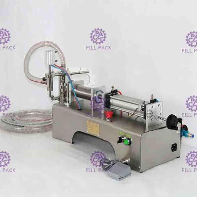 دستگاه پرکن خمیر پنوماتیک 25bpm دستگاه پرکن آب معدنی با سوئیچ پا