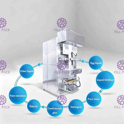 دستگاه بسته بندی ساشه مایع فیلم کامپوزیت 10 کیلوگرمی PLC قابل برنامه ریزی