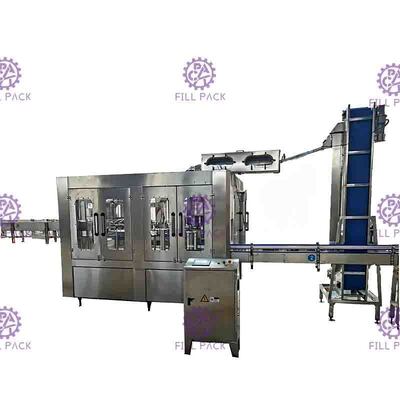 دستگاه درب پرکن آبکشی 2 لیتری آبکشی مونوبلوک بطری PET نوشیدنی خالص 0.5 مگاپاسکال