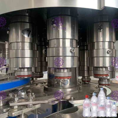 دستگاه درب پرکن آب معدنی 3 در 1 تک بلوک آبکشی بطری پلاستیکی 10000BPH