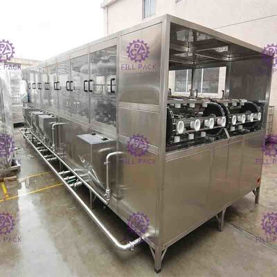اتوماتیک ماشین 1200BPH 5 گالن آب پرکن / خط با فولاد ضد زنگ