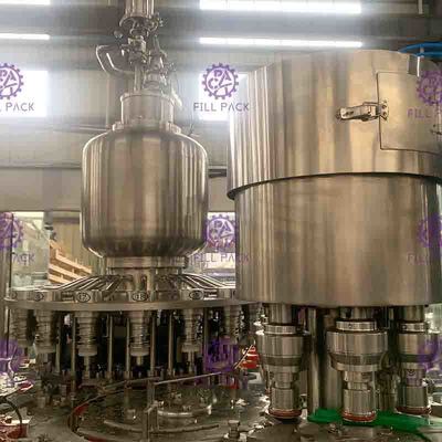 ماشین پرکن گرم اتوماتیک مونوبلاک 5000BPH بطری پلاستیکی آب پرتقال میوه پرکن و درب تجهیزات ماشین