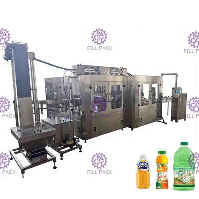 3 در 1 برای دستگاه پرکن آب گرم نوشیدنی اتوماتیک PET / بطری شیشه ای