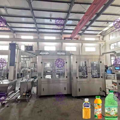 24 دستگاه دستگاه پر کردن آب میوه 8000 بطری پلاستیکی در هر ساعت کلاه پیچ
