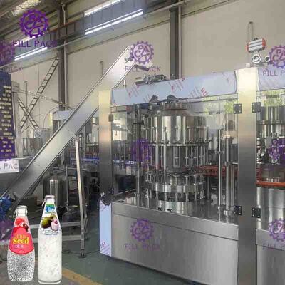 دستگاه کاملا اتوماتیک مونو بلوک دستگاه پرکن آب میوه 0.3L - 2L