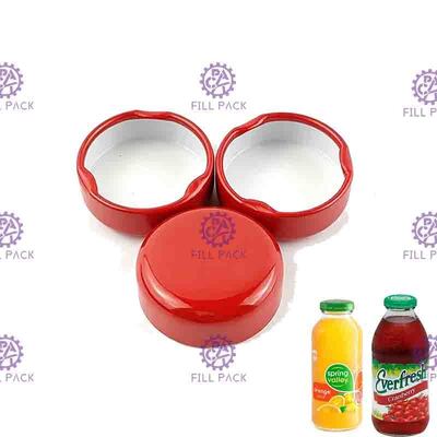درب بطری شیشه ای آبمیوه 38 میلی متری 43 میلی متری درب پیچ فلزی قلعی 48 میلی متری 53 میلی متری 58 میلی متری