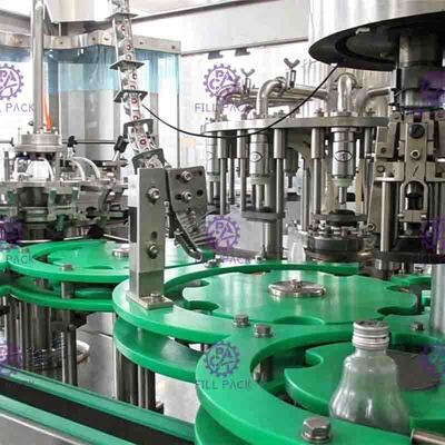 قطعات تماس SUS316 دستگاه پر کردن آب مناسب برای تغییر بطری در اندازه های مختلف