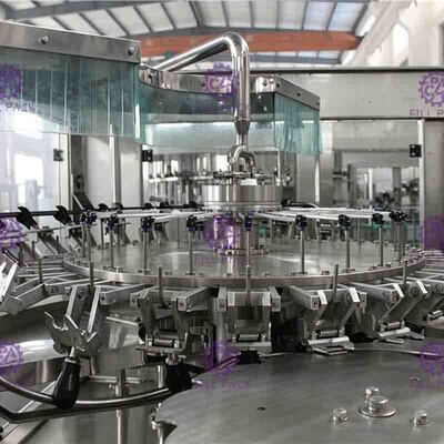 6000BPH دستگاه پر کردن آب با سیستم جریان برگشتی با کنترل PLC