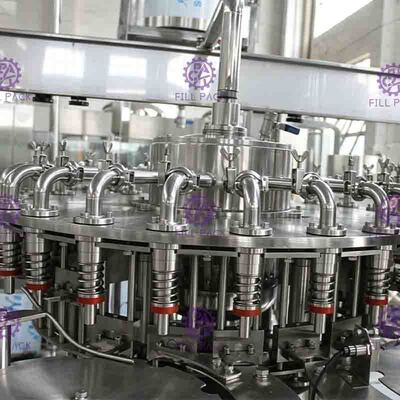 6000BPH دستگاه پر کردن آب با سیستم جریان برگشتی با کنترل PLC