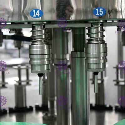 0.4 مگاپاسکال 8000BPH دستگاه آب پرتقال داغ پر کن برای شیشه های شیشه ای با درب خاموش