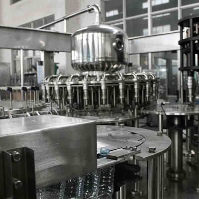 0.4 مگاپاسکال 8000BPH دستگاه آب پرتقال داغ پر کن برای شیشه های شیشه ای با درب خاموش