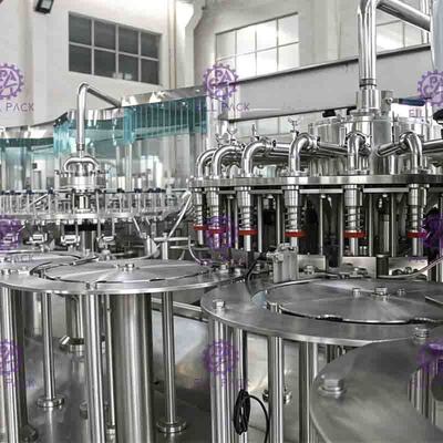 دستگاه بسته بندی آب میوه بطری شیشه ای SUS304 2L 4000BPH همراه با هموژنایزر