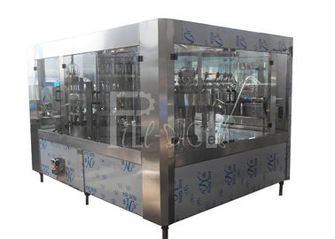 شراب آب معدنی آب گازدار PET شیشه پلاستیک 3 در 1 دستگاه بطری Monobloc / تجهیزات / خط / گیاه / سیستم
