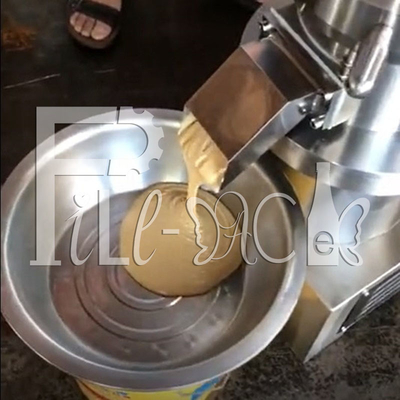 آسیاب کلوئیدی فولاد ضد زنگ SUS304، دستگاه مخلوط کن پردازش کره بادام زمینی