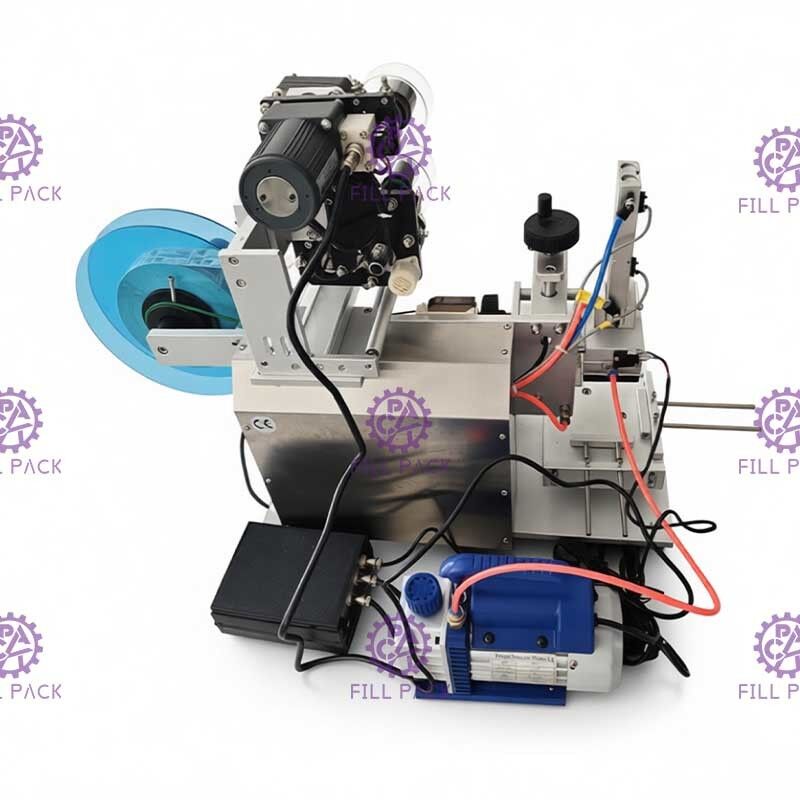 دستگاه برچسب زدن بطری برچسب چسب 1800BPH نیمه اتوماتیک برای بطری مربعی 3 طرف