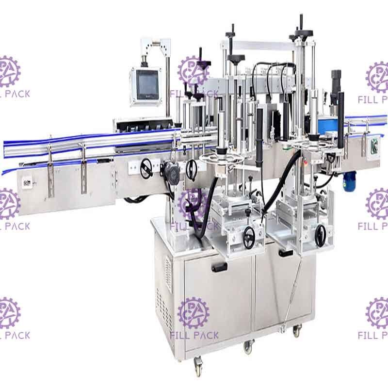 کارخانه خط تجهیزات ماشین آلات برچسب زدن بطری برچسب چسب دو طرفه یا سه طرفه