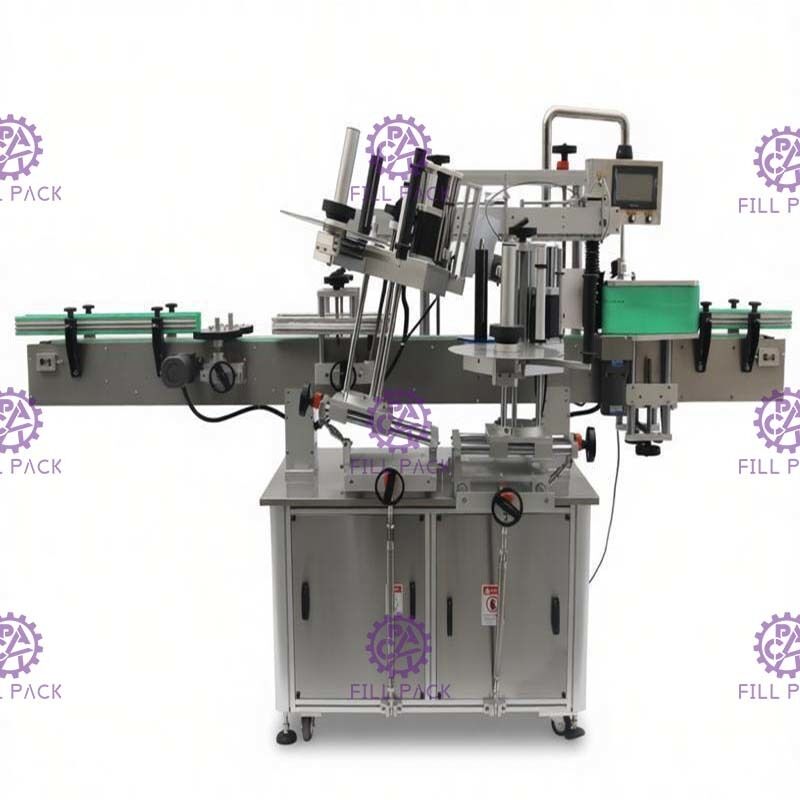 دو طرفه ماشین برچسب گذاری برچسب برای بطری آب شیشه ای +/- 1mm