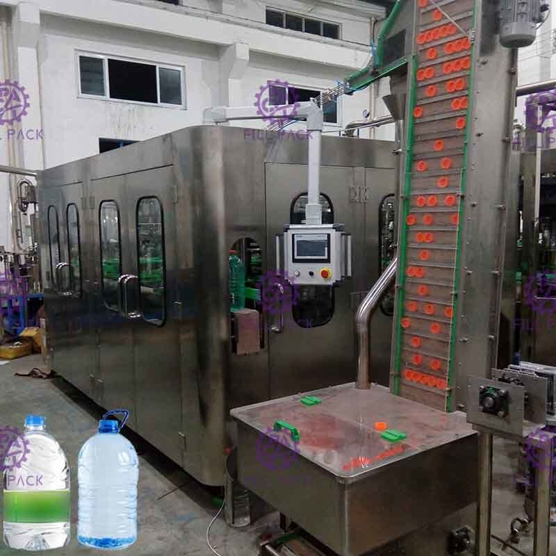 بطری آب اتوماتیک اتوماتیک اتوماتیک تک بول 3-10 لیتری بطری 3 در 1 هشتم