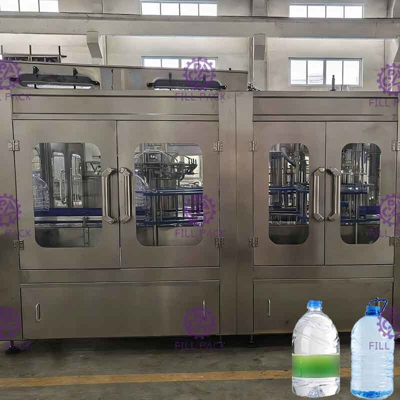 بطری پلاستیکی آب معدنی 3L / 5L / 10L 2 در 1 تجهیزات شستشو برای پر کردن ظرفشویی / گیاه / دستگاه / سیستم / خط