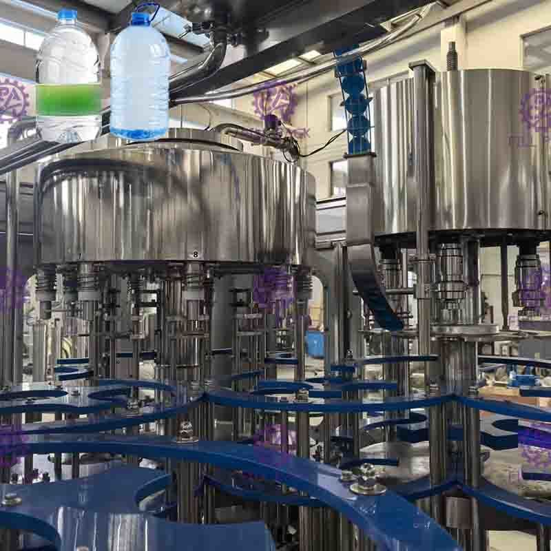 بطری پلاستیکی آب معدنی 3L / 5L / 10L 2 در 1 تجهیزات شستشوی مواد بسته بندی / کارخانه / ماشین / سیستم / خط