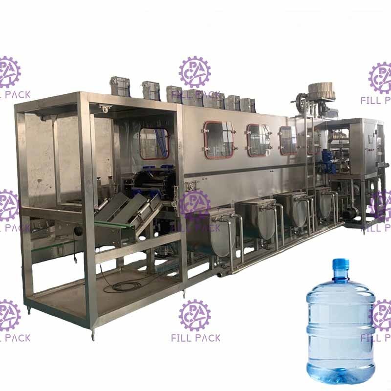 PLC 300BPH 18.9L دستگاه پرکن بطری آب خالص مقاوم در برابر خوردگی