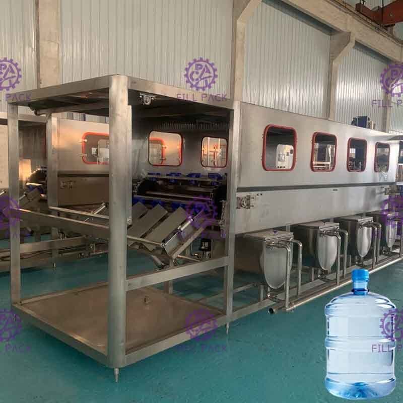 اتوماتیک 3 در 1 خط پر کردن آب با دستگاه بسته بندی گالوان بطری 600 بشکه / ساعت