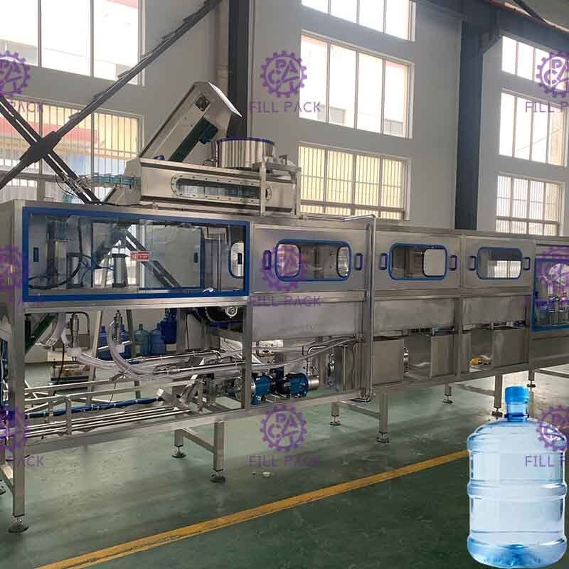 اتوماتیک 3 در 1 دستگاه پرکن آب با بطری پلاستیکی 5 گالن