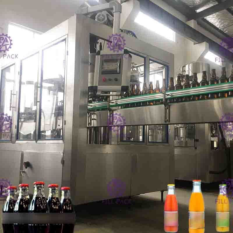 10000BPH ماشین پر کردن بطری 32 سر برای پوشش تاج نوع ترکیبی