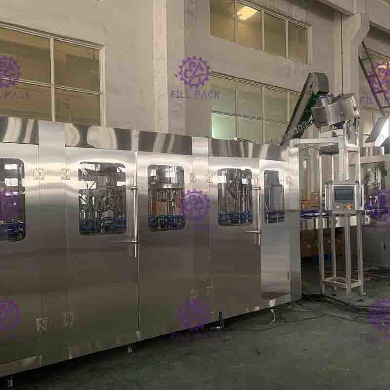 دستگاه پرکن بطری با تغذیه پیچ درب آلومینیومی - 32 - 32 - 10