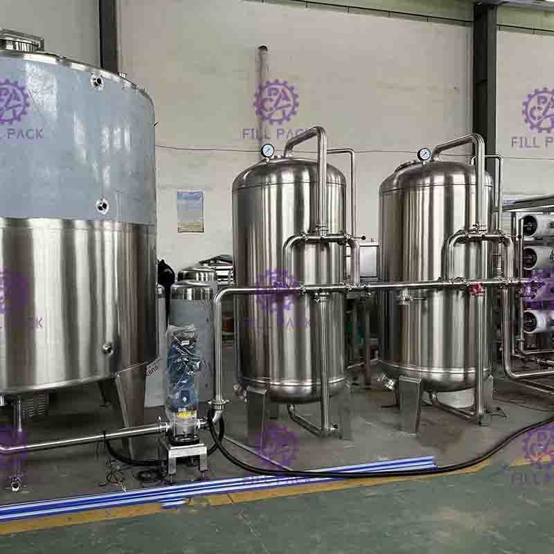 سیستم تصفیه آب معدنی بطری سیستم Ultrafiltration غشای فیبر توخالی