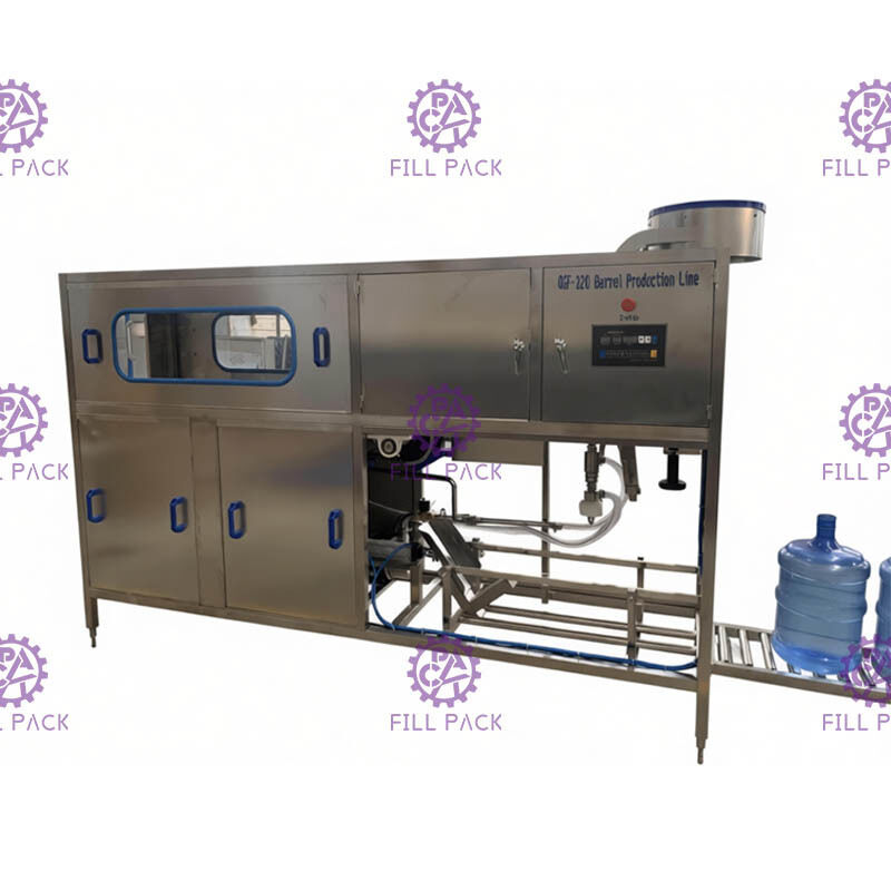 تجهیزات پر آب بطری / گالن QGF-120 با دستگاه بارگیری خودکار سطل / کارخانه / دستگاه / سیستم