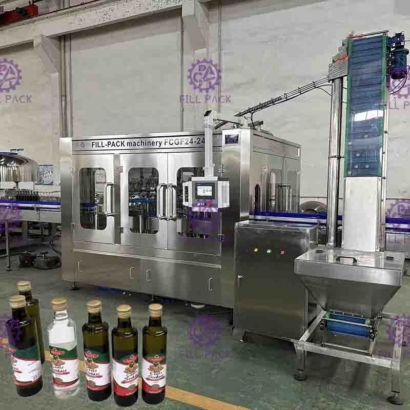 دستگاه پرکن بطری سس سویا 3000BPH با مخزن تعادل حفظ گرما