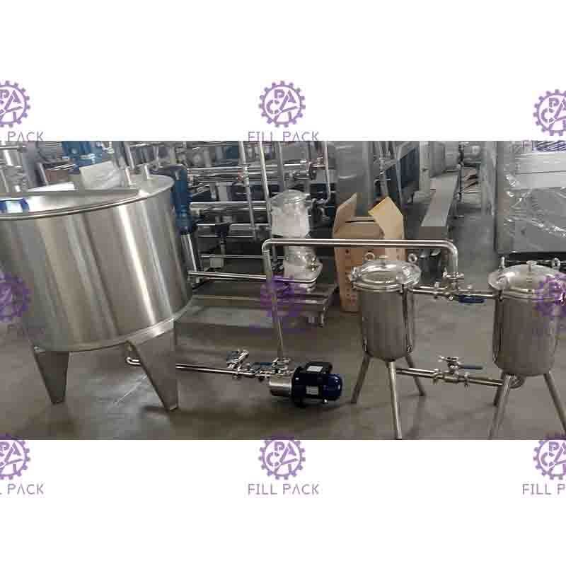 نوشیدنی چای 3000L/H سیستم کارخانه تجهیزات تهیه آبمیوه مخلوط با طعم لیچی