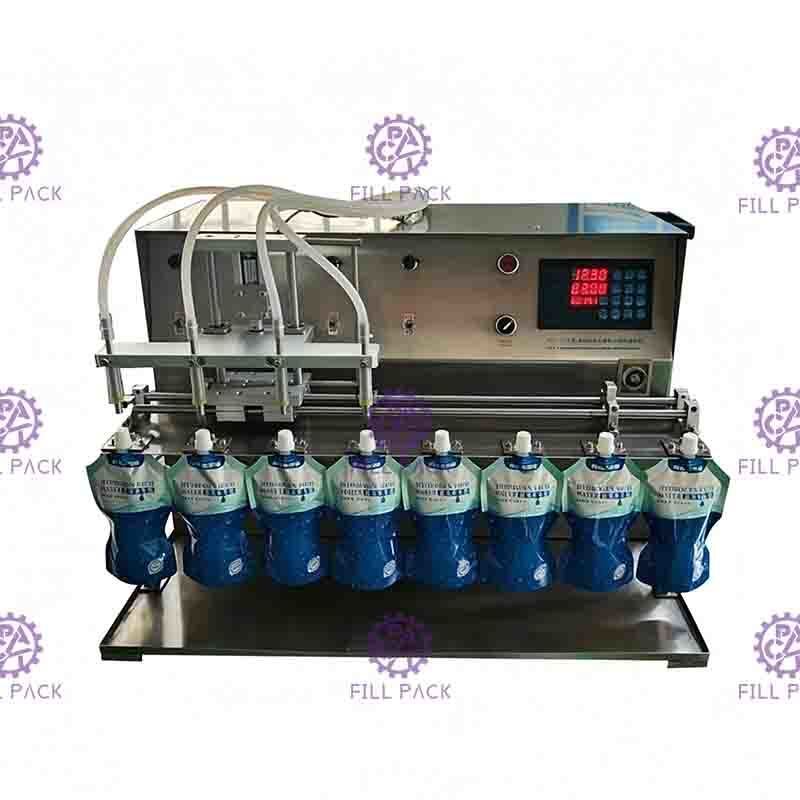 دستگاه پرکن آب کیسه ای نیمه اتوماتیک رومیزی 10 نازل شیر آبمیوه
