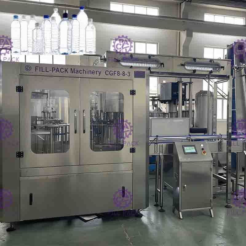 PLC کنترل PET شستشو پر کردن دستگاه دربندی با صفحه لمسی